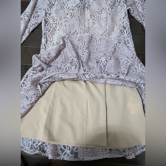 BCBG Max Azria Lysa Flounce Asymmetrical Dress - NEW with Tag Size 8 Lav… - Picture 8 of 9